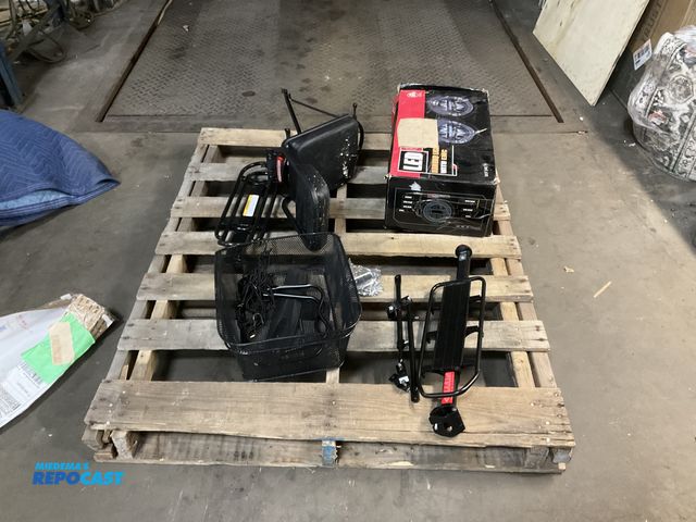 Lot 2-74164 - Lot of (1) Set of LED Diamond Lights with EMC, Black, High Beam and Low Beam, and Various Bike Attac...