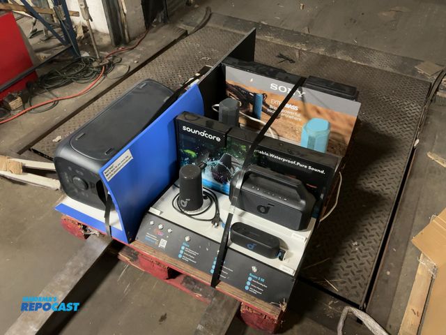 Lot 2-69209 - Skid Lot of Assorted Display Speakers from Skullcandy, Onn, Soundcore, and Sony