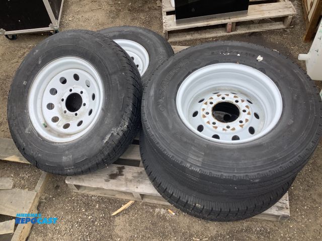 Lot 2-61979 - Skid of (4) Assorted ST235/80R16 Trailer Tires w/ Rims