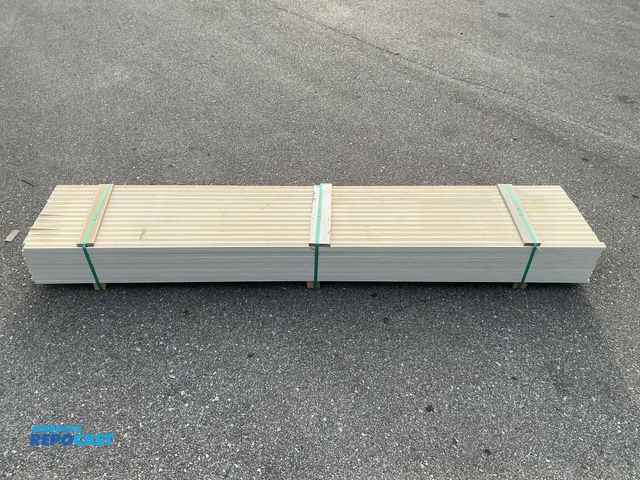 Lot 2-74056 - 196pc New Adorn laminated trim - approx. 9’ x 1.5” x .75” thick