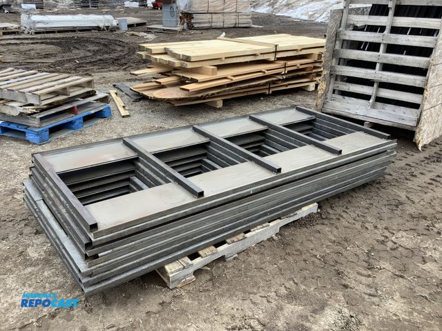 Lot 2-92331 - 11 (11) pieces of Steel Pallet Rack Decking - approx. 94" wide x 42" deep