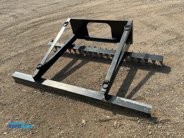 Lot 2-44299 - Used 7' Wide Custom Made Land Leveler Skid Steer Attachment, back edge is serrated