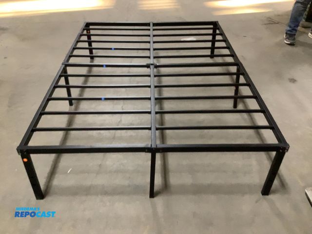 Lot 2-94772 - (1) Metal Full Size bed frame measuring 54.5” W x 75” L x 16” T - Used
