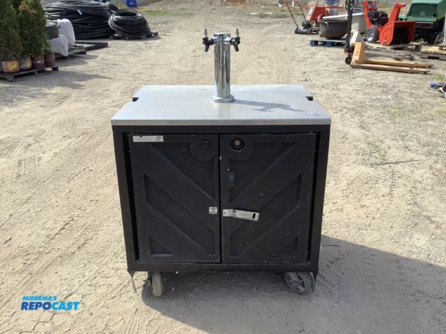 Lot 2-76947 - Condiments dispenser on wheels, 36”x28.5”x50”H
