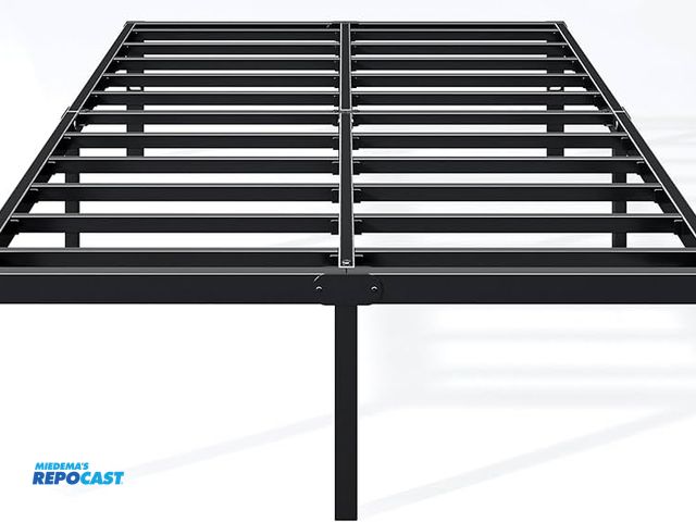 Lot 2-93774 - Black Queen Size Bed Black King Size Bed frame Jeto black metal bedframe model A4020-14-K