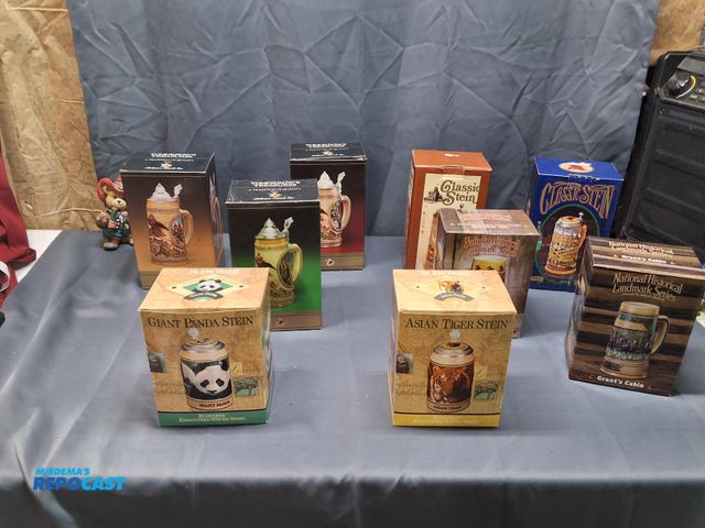Lot 2-96022 - (9) 1980'S AND 1990'S VINTAGE BUDWEISER STEIN'S