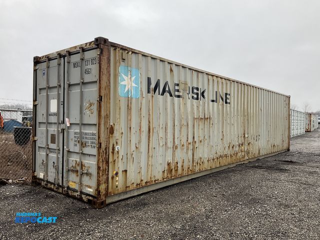 Lot 2-41541 - 40’ Metal Stackable Lockable Shipping/Storage Container