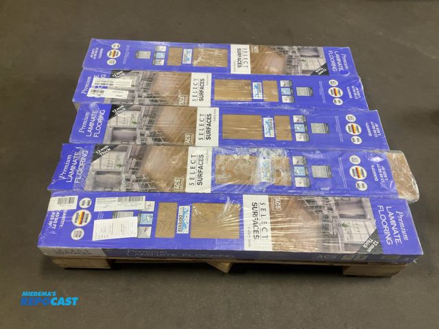 Lot 2-17537 - Lot of (5) boxes of select surfaces laminate flooring, 12 mm thick, 17.49 square ft per box