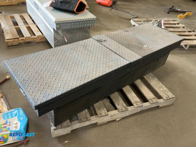 Lot 2-20217 - Diamond Plate Aluminum Toolbox, 71”x21”x15”