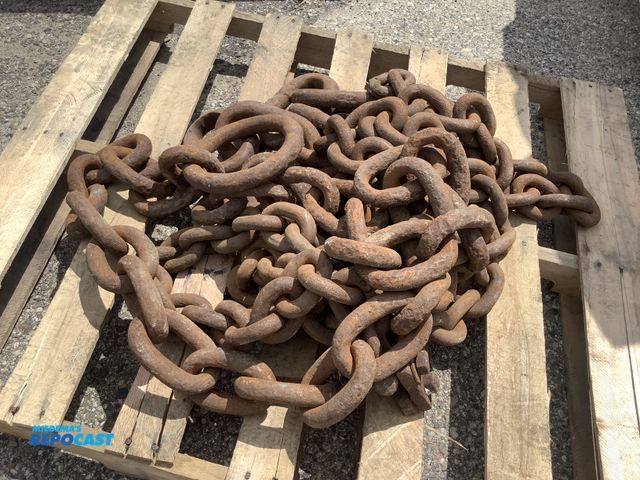 Lot 2-13236 - Large chains off an old cargo ship.