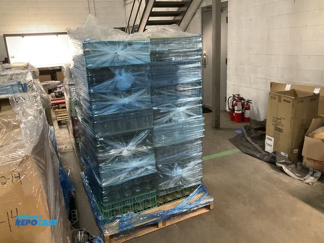 Lot 2-61982 - Large skid lot of crates with assorted style and shape glass cups