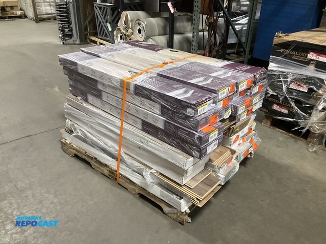 Lot 2-60432 - Skid lot of Various Shades of Laminate Wood Flooring from Home Decorators Collection and Traffic Mas...