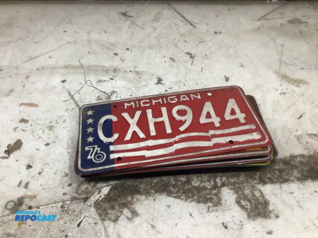 Lot 2-94847 - Lot of various vintage Michigan license plates