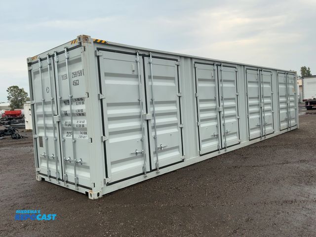 Lot 2-41564 - 2026 40’L x 8’W x 9’ 6”T High Cube Shipping/Ground Container, swing doors on one end and four sets o...