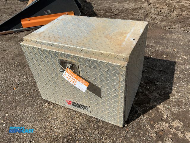 Lot 2-42995 - TSC 24” Diamond Plate Aluminum Toolbox, 18”x18”