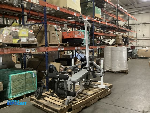 Lot 2-64470 - Skid lot of (1) TuffStuff “the Brute” multi-station weight machine and (1)  IMPEX Marcy plate tree P...
