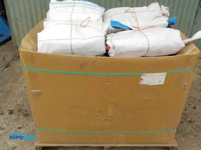 Lot 2-97194 - (20) 1-ton nylon bags w/ corner lifting straps, open top, bottom tie relief valve, great for firewoo...