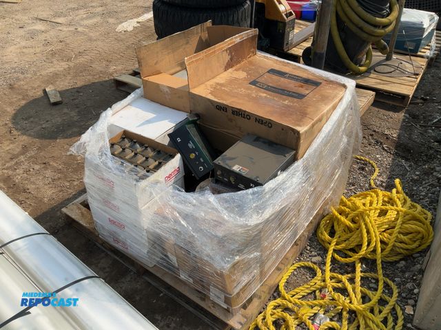 Lot 2-18317 - Skid Lot of HEPA Filters, Lubricators, Industrial Electronics, and More