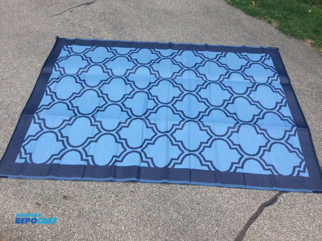 Lot 2-77721 - New Camco Outdoor Mat for RV, Boat, Beach, or Deck.  Mold and mildew resistant, lightweight, easy to...