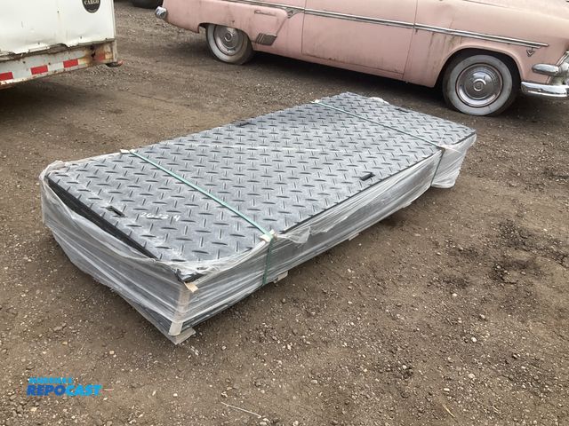 Lot 2-43424 - (15) unused Ground Protection Mats, Approx. 41-3/4”wide x 94-1/2” long x1/2” thick, diamond plate tr...
