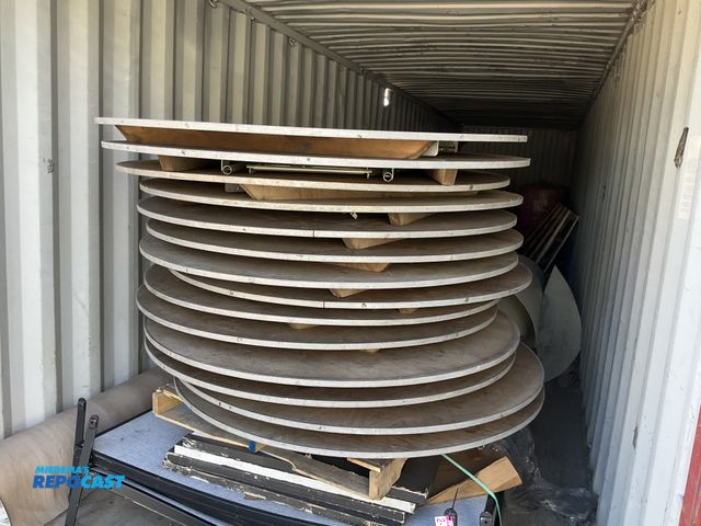 Lot 2-13921 - Restaurant Tables Lot of (14) round metal and wooden tables with diameter of 60”