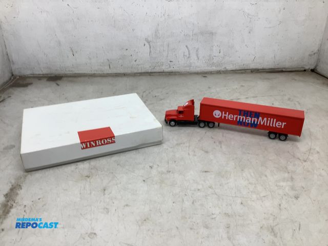 Lot 2-35395 - WinRoss Herman Miller Then/Now vintage die-cast semi-truck