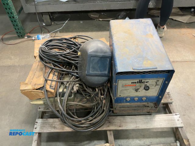 Lot 2-33208 - Miller M-225 A.C. Arc Welder with 100’ leads.