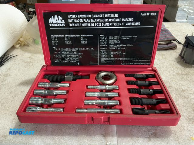 Lot 2-15310 - MAC Tools  TP1330B 15-PC. MASTER HARMONIC BALANCER INSTALLER SET