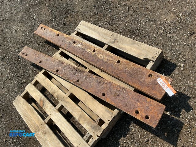 Lot 2-44295 - (2) 6' Cutting Edges for Scraper Blade, curved, approx. 7" tall and 3/4" thick