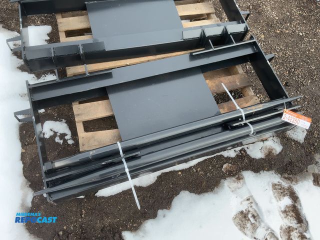 Lot 2-42350 - New JCT Bale Spear Skid Steer Attachment, Universal Quick Attach, Has Two Spears that Stick Out Appr...