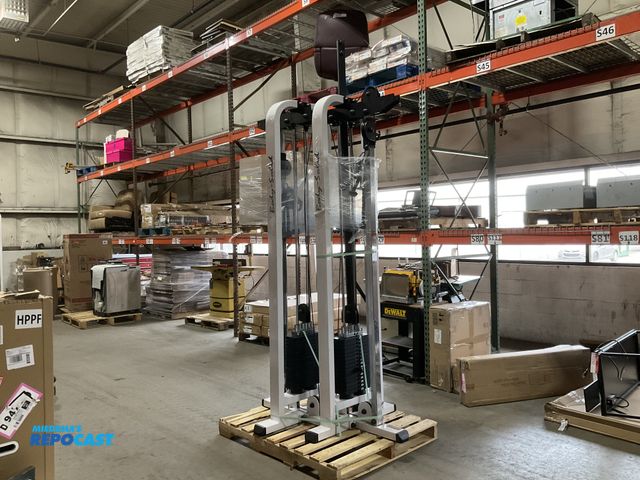 Lot 2-92513 - Lot of (2) Body Solid Crossover Exercise machine, dual sided with adjustable weights, various attach...