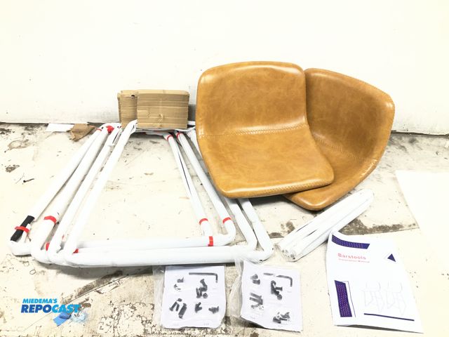 Lot 2-27949 - (2) Miscellaneous Cushioned Armless Bar Stools