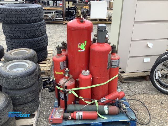 Lot 2-60885 - Skid Lot of Assorted Fire Protection Tanks