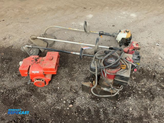 Lot 2-42431 - Lot of (3) String Trimmers, Craftsman, Homelite, and Ryobi Brands, (1) 5hp Gas Engine with Recoil St...