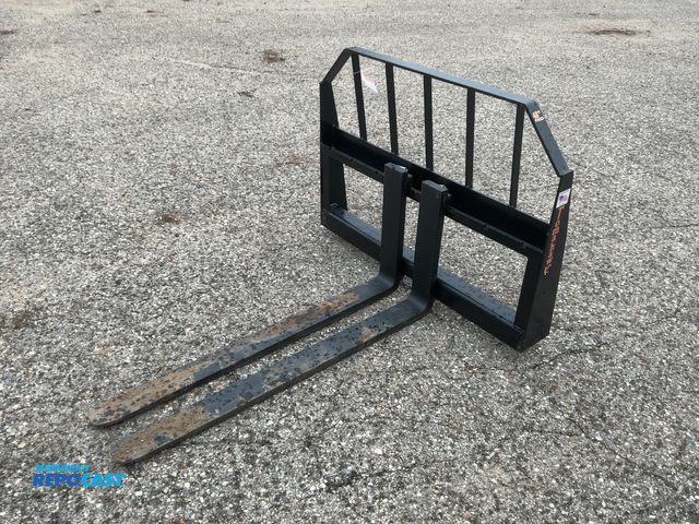 Lot 2-42973 - New Tomahawk 48" Skid Steer Forks, Universal Quick Attach Carriage with (2) 48" Forks, 2,800 lb Max ...
