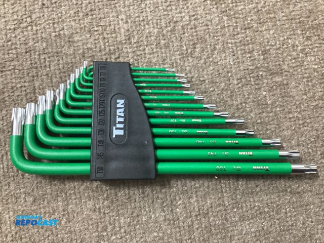 Lot 2-91289 - New Titan 13 piece Extra Long Star Key Set. From TR6 to TR50. Drilled tips allow use on tamper resis...