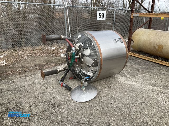 Lot 2-19852 - 700 Liter 5 BBL Stainless Steel / Copper Jacketed Fermenter Brew Tank SPECIFIC MECHANICAL SYSTEMS