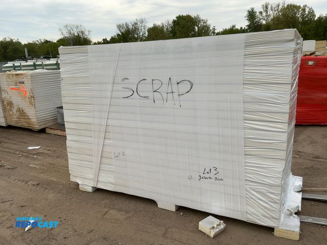 Lot 2-35826 - Lot of (63) sheets of 3 x 16 x 96 Insulation w/ Foils Face