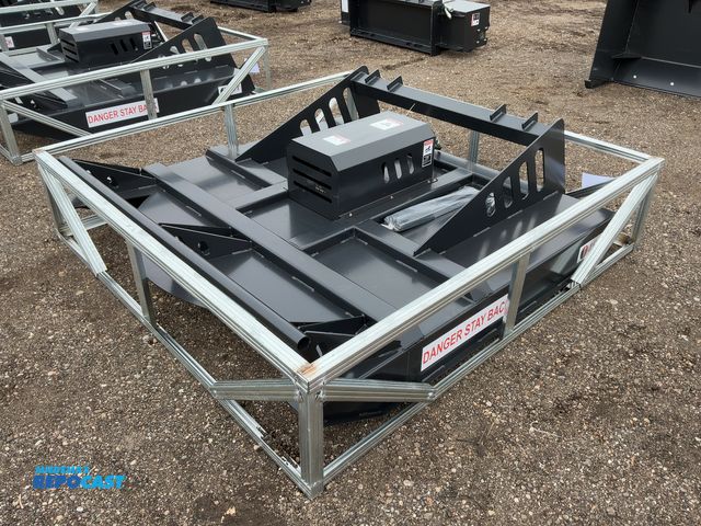 Lot 2-42248 - New JCT 72” Brush Mower Skid Steer Attachment, hydraulic driven with hoses and quick coupler fitting...