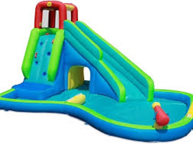 Lot 2-13498 - Happy hop water slide oasis with aqua cave