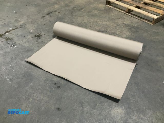 Lot 2-24358 - Roll of marine vinyl taupe soft finish fabric #1116291 (60 yards)