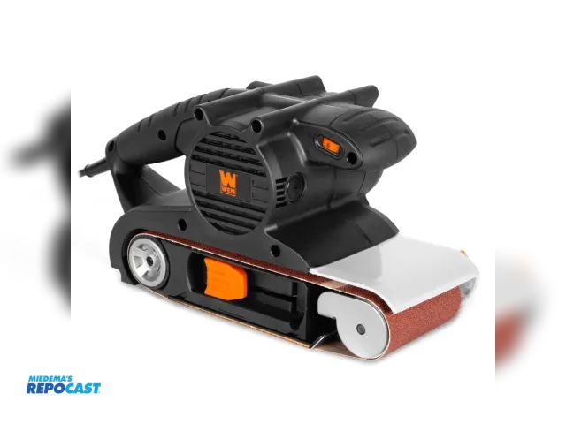 Lot 2-18882 - WEN HB424V 10-Amp 4-by-24-Inch Variable Speed Combination Handheld and Benchtop Belt Sander