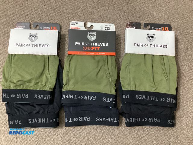 Lot 2-67337 - Three new packages of Pair of Thieves Superfit long Boxer briefs. Mesh magic, cooling, breathable, n...