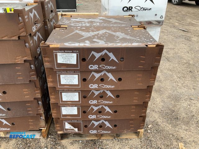 Lot 2-27560 - (10 boxes) of QR Stone dressed fieldstone walnut flats, 10 SQ FT per box