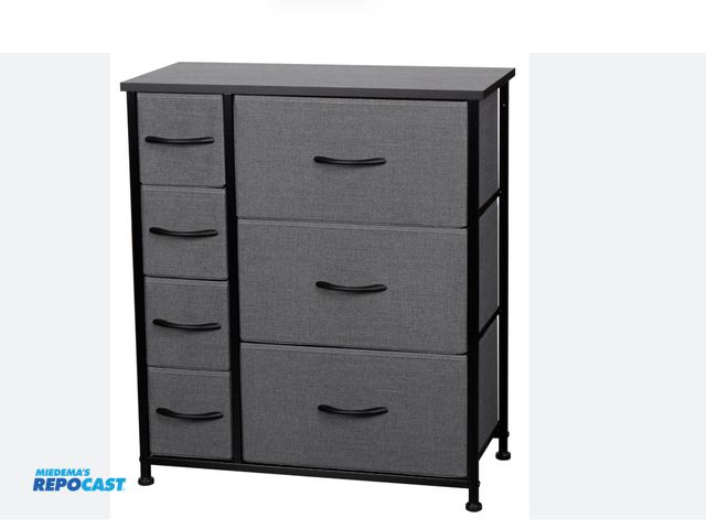 Lot 2-19953 - Rixordd 7-Drawer Fabric Storage Tower