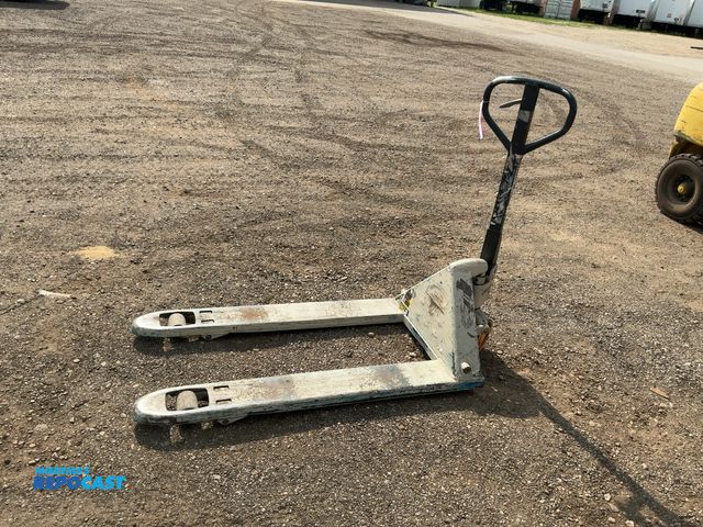 Lot 2-20432 - Crown Pallet Jack, approx. 27"x48" fork area, Works