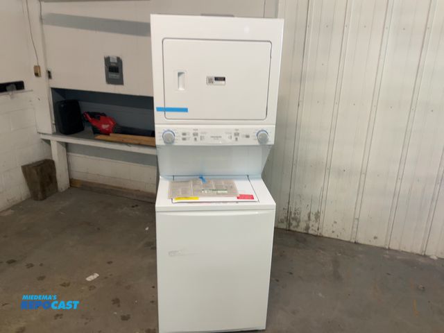 Lot 2-60902 - Scratch & Dent Frigidaire  FLCE7522AW4 Stackable Washer & Dryer Set