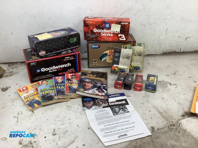 Lot 2-96288 - Lot of various collectibles including (6) 1:64 scale cars, (4) 1:24 scale cars, and (5) nascar books