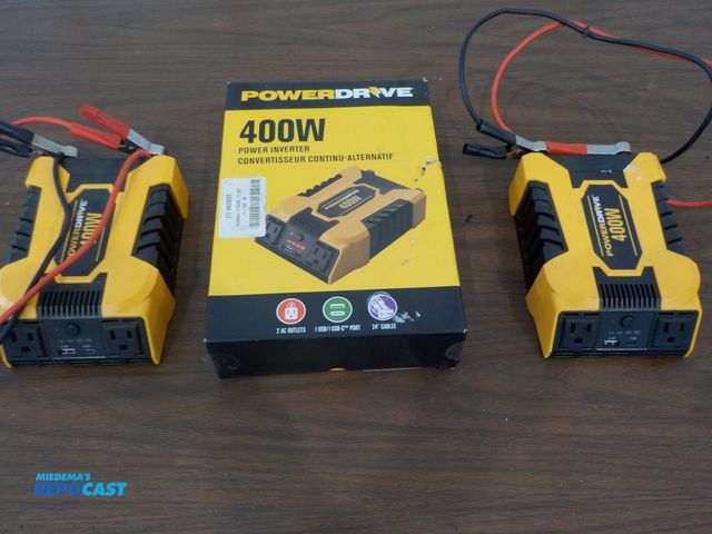 Lot 2-33885 - Lot of (3) power drive invertors. 400 watt. (1) is new.
