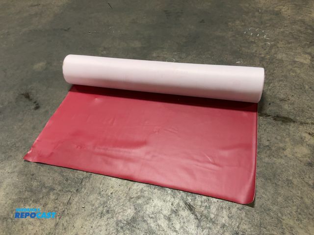 Lot 2-24361 - Roll of marine vinyl proquinal cherry fabric #1115817 (40.30 yards)